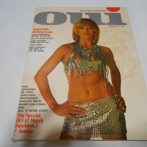 VINTAGE OUI MEN'S INTEREST MAGAZINE w/ SPECIAL 12 MONTH DATEBOOK CALENDAR 1973 - Picture 9 of 9